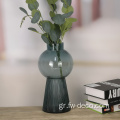 Ripple Color Glass & Crystal Vase για λουλούδια